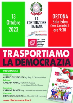 TRASPORTIAMO LA DEMOCRAZIA 